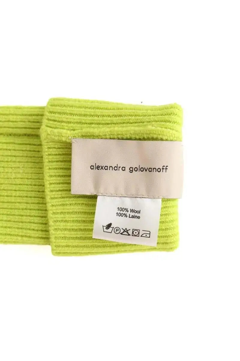 Gants Alexandra Golovanoff Vert en Laine