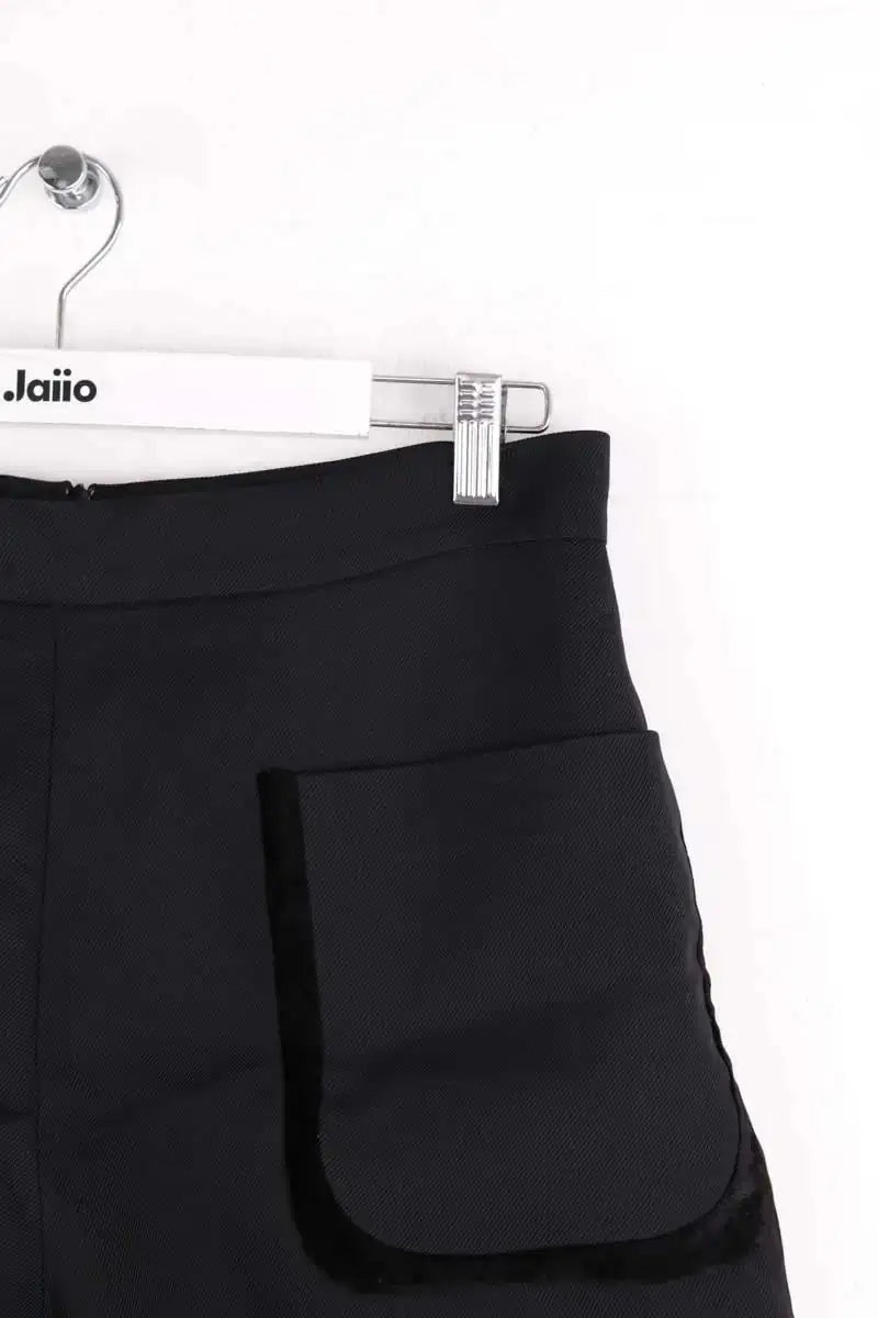Short Sandro Noir en Viscose