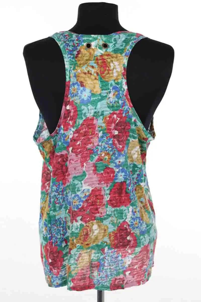 Top sans manche Maje Multicolore en Lin