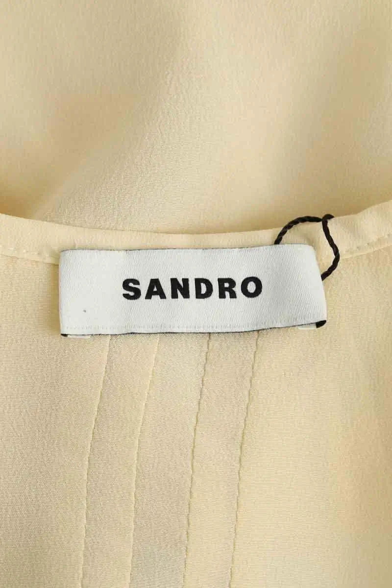 Blouse Sandro Jaune en Soie