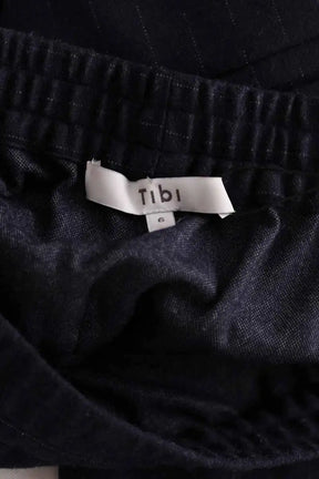 Pantalon large Tibi Bleu en Laine