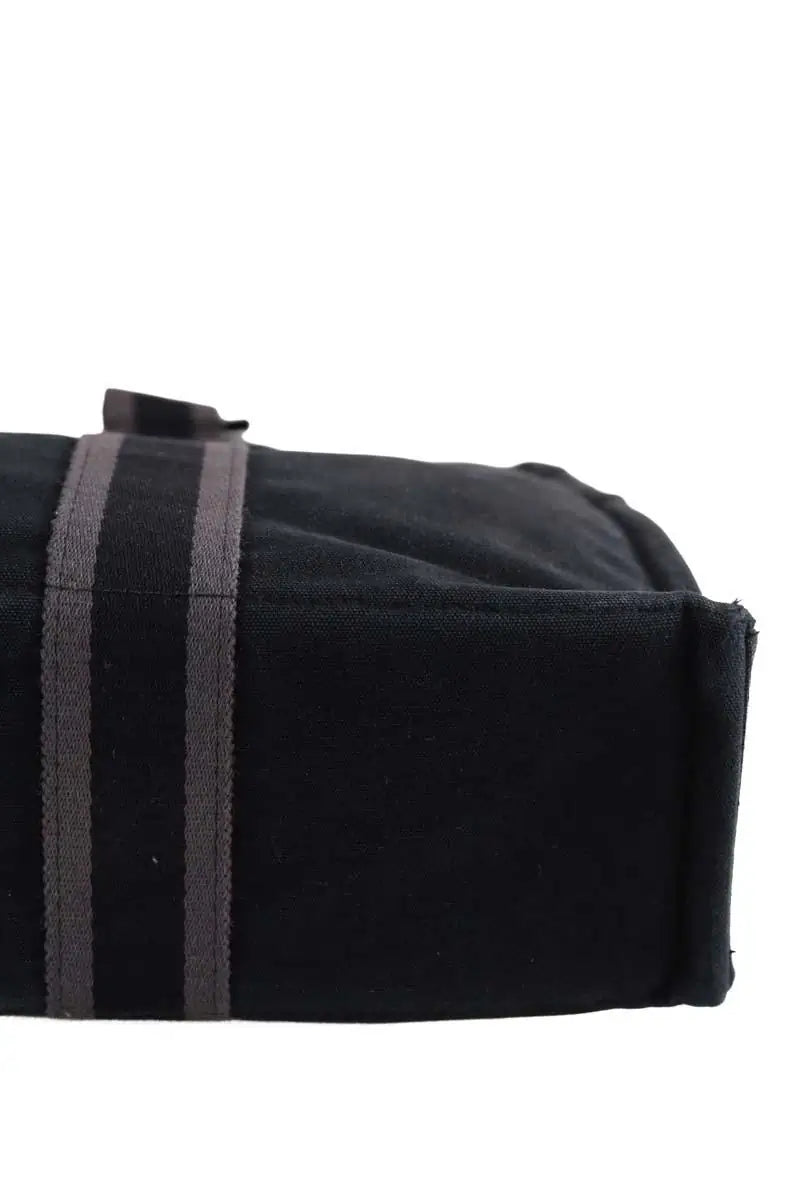 Cabas Hermès Toto Noir en Tissu