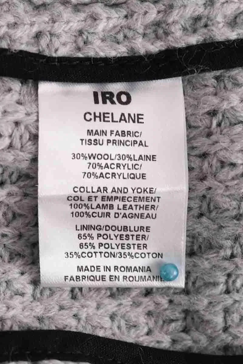 Gilet Iro Chelane Gris en Laine