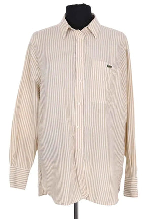 Chemise Lacoste Beige en Lin, taille S - Seconde Main