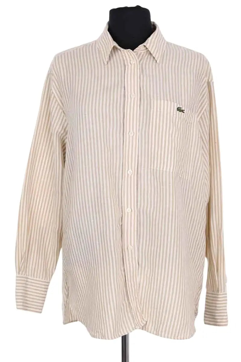 Chemise Lacoste Beige en Lin, taille S - Seconde Main