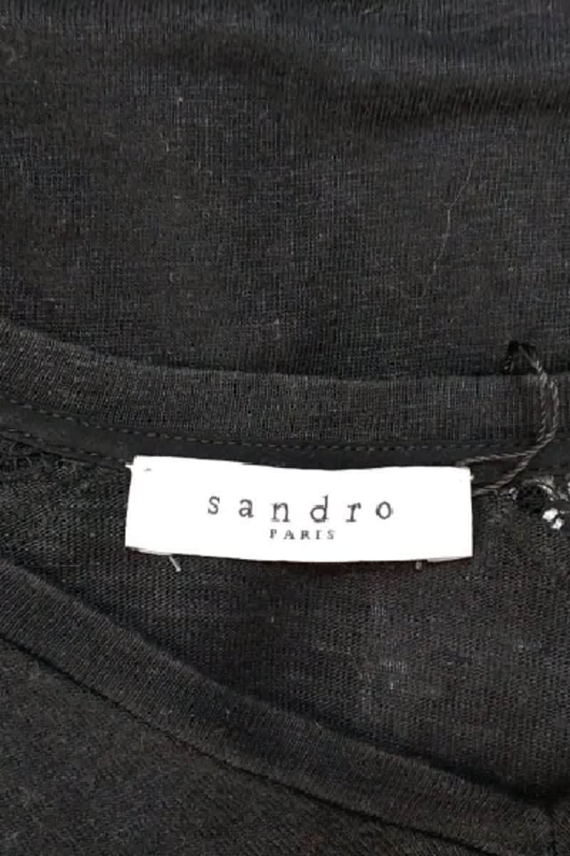 T-shirts Sandro  Noir