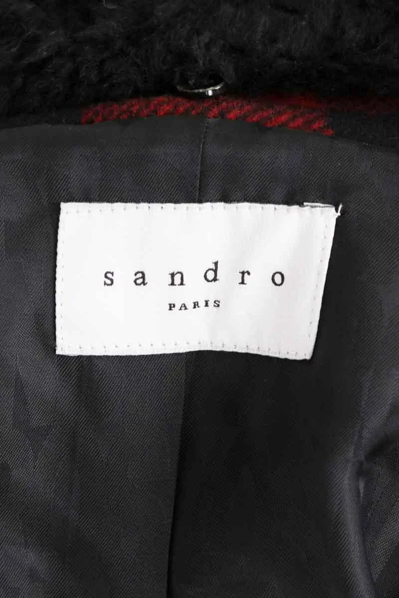 Veste Sandro Rouge en Laine