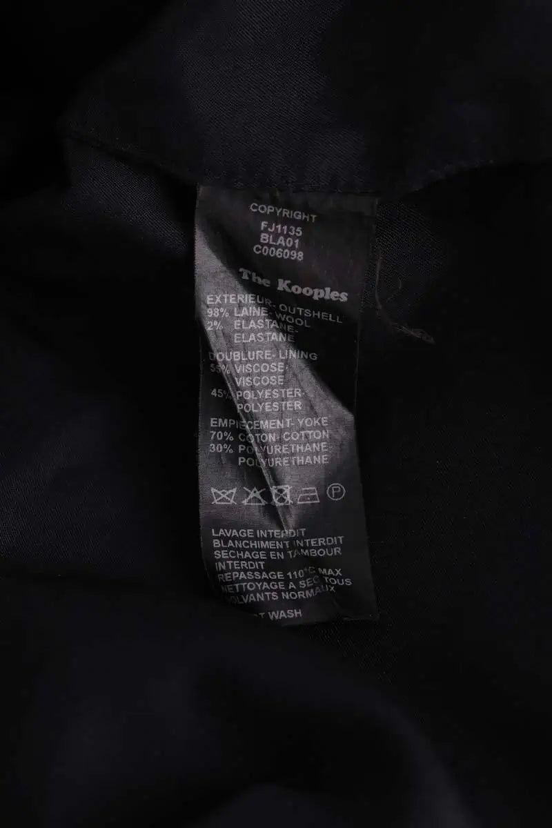 Jupe The Kooples Noir en Laine