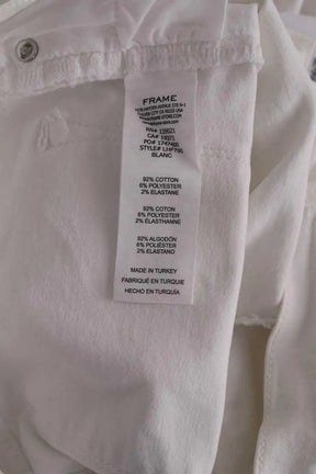 Jean bootcut Frame Blanc en Coton