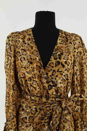 Robe Ba&Sh Jaune en Soie