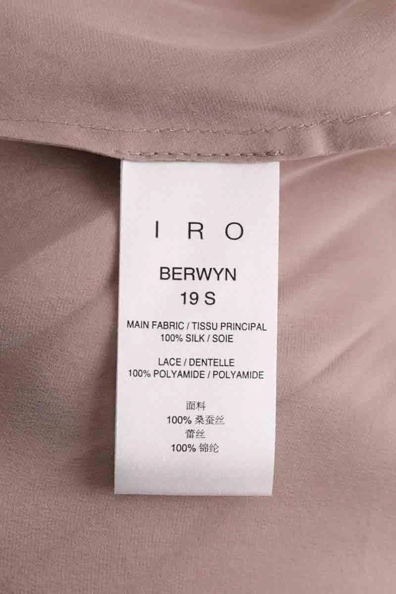 Top sans manche Iro Berwyn Gris en Soie