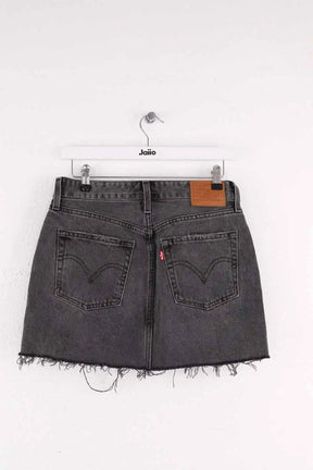 Mini jupe Levi's Gris en Coton