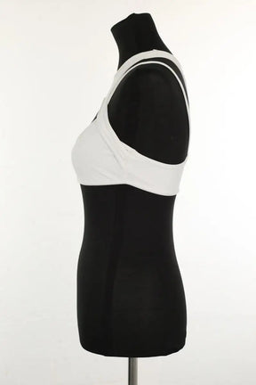 Top sans manche Andreadamo Blanc en Polyamide