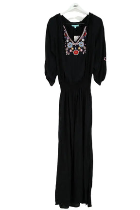 Robe Melissa Odabash Noir en Viscose, taille S - Seconde Main