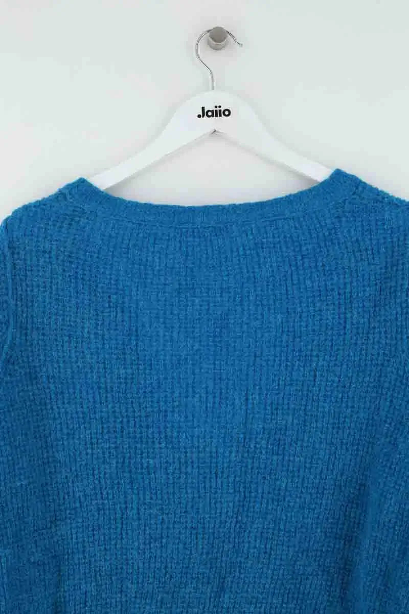 Cardigan American Vintage Bleu en Synthétique