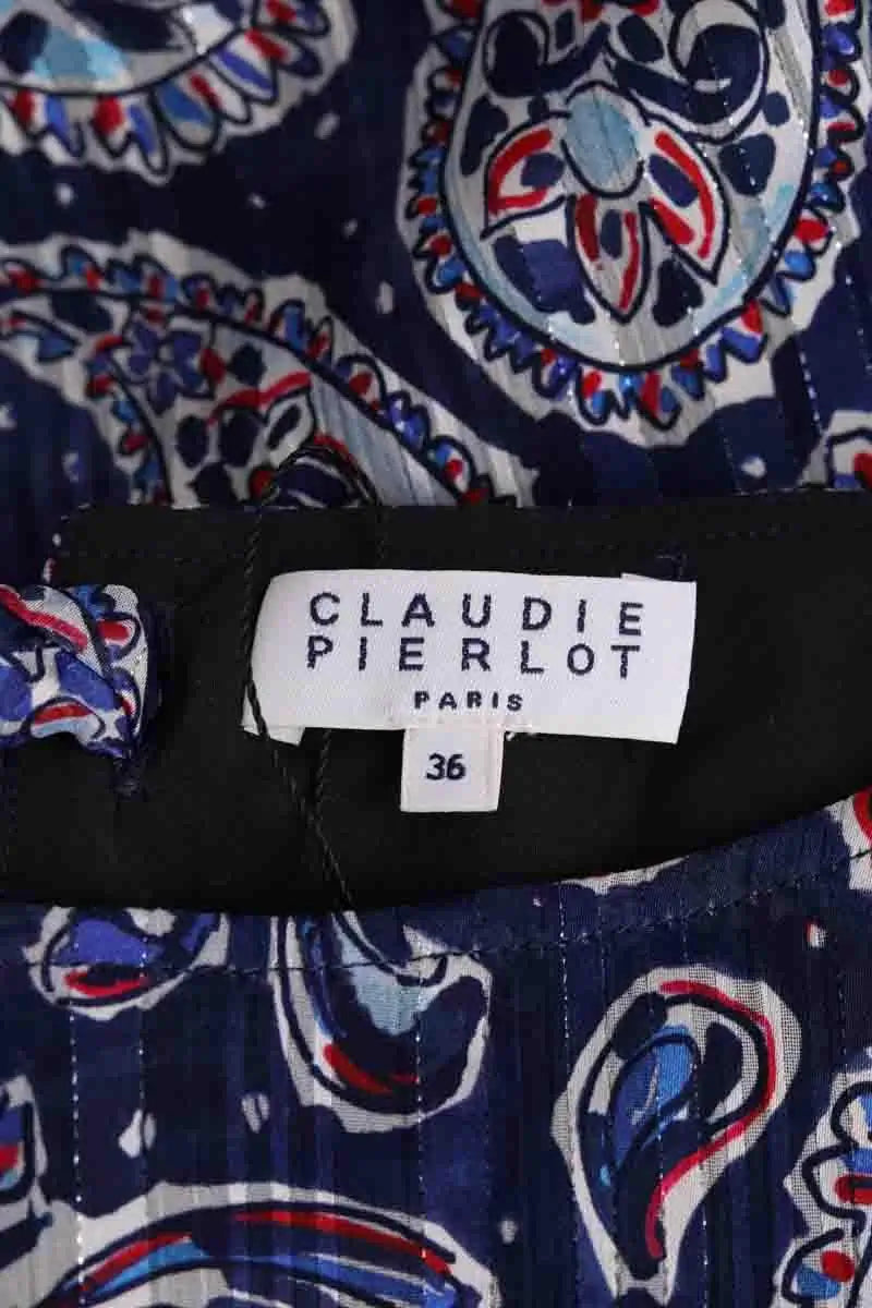 Robe Claudie Pierlot Bleu en Synthétique