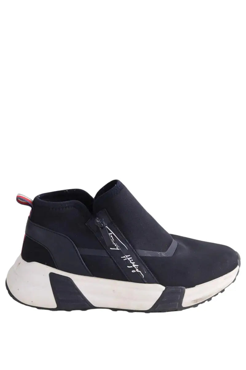 Baskets Tommy Hilfiger Marine en Tissu, taille 40 - Seconde Main