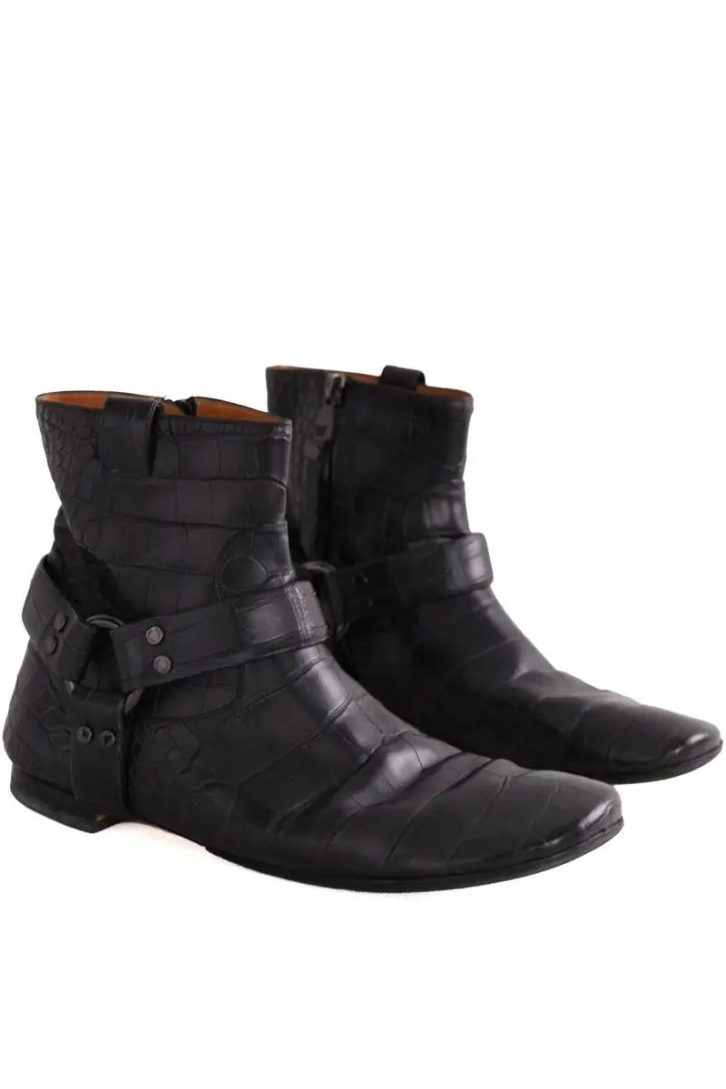 Boots Louis Vuitton Noir en Cuir