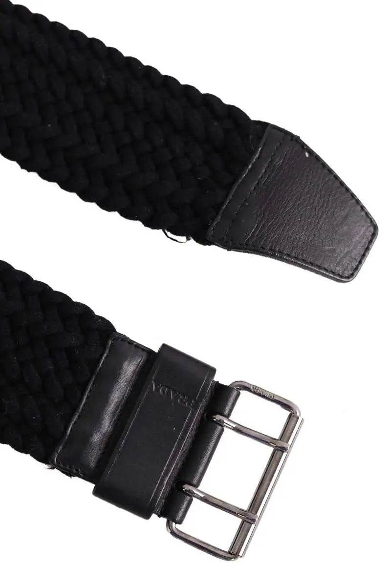 Ceinture en tissu Prada Noir en Coton