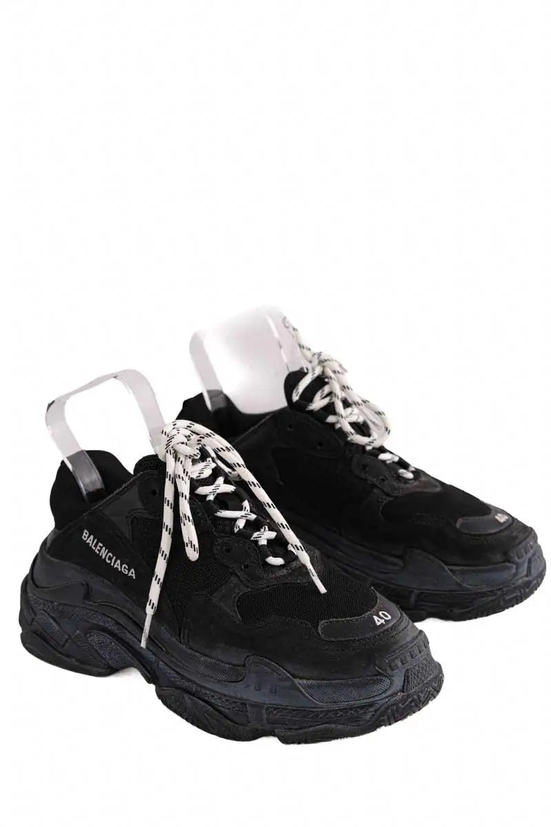 Baskets Balenciaga Noir en Cuir