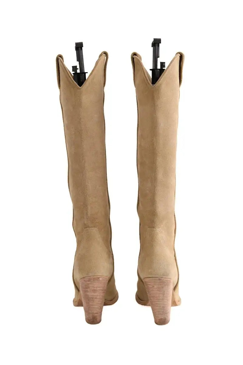Bottes Pierre Hardy Camel en Daim