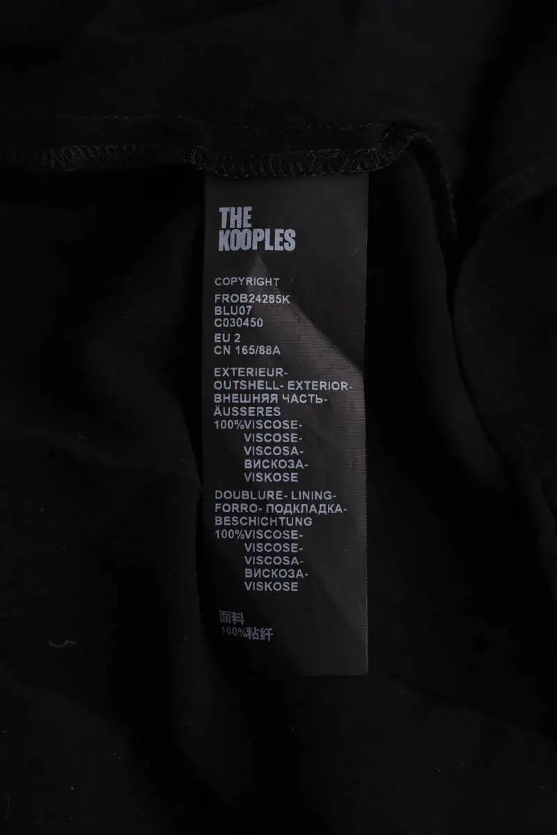 Robe The Kooples Noir en Viscose