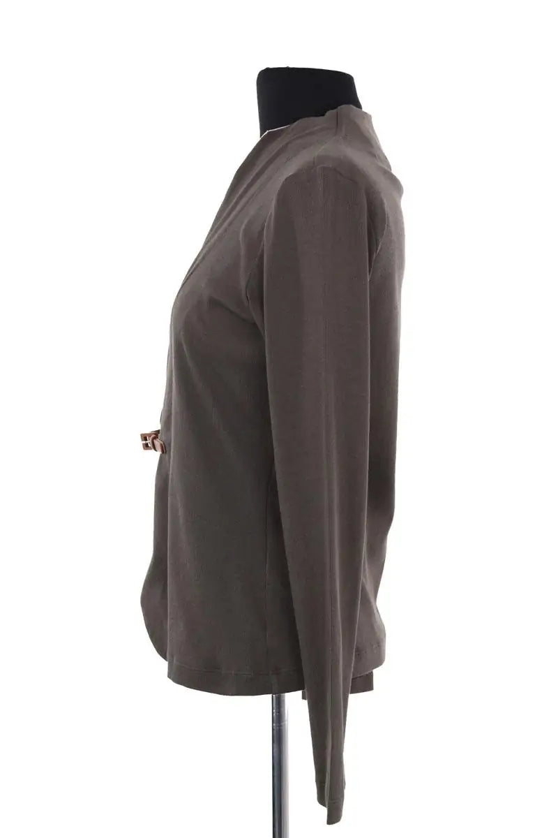 Pull Fabiana Filippi Kaki en Coton