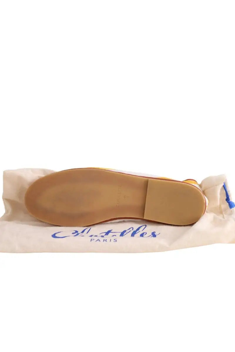 Ballerines Capulette Jaune en Tissu