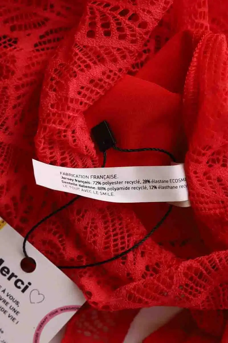 Top BOTT Rouge en Polyester