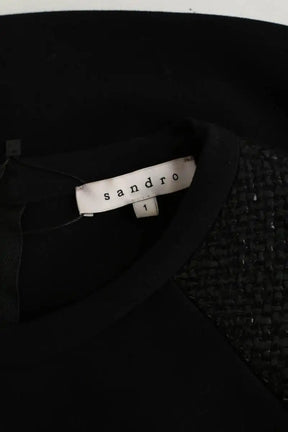 T-shirt Sandro Noir en Polyester
