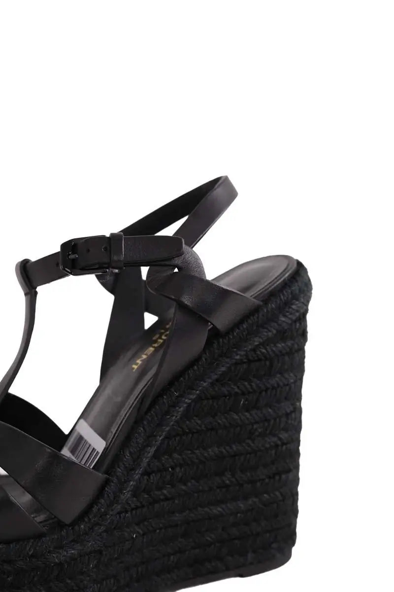 Sandales Saint Laurent Noir en Cuir