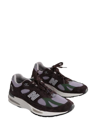 Baskets New Balance 991 Marron en Tissu