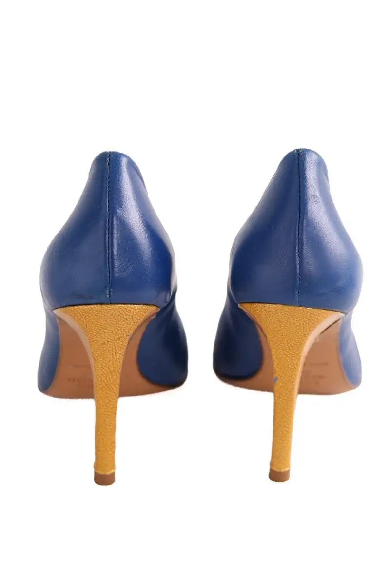 Talons Karine Arabian Bleu en Cuir