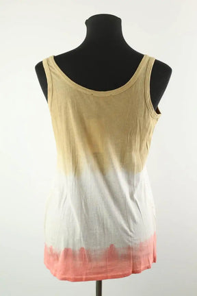 Top sans manche Sandro Jaune en Paillettes