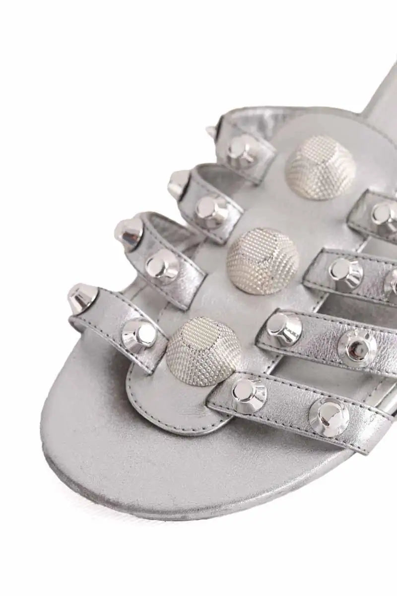 Sandales Balenciaga Argent en Cuir