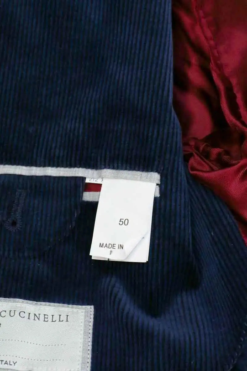 Veste Brunello Cucinelli Marine en Coton