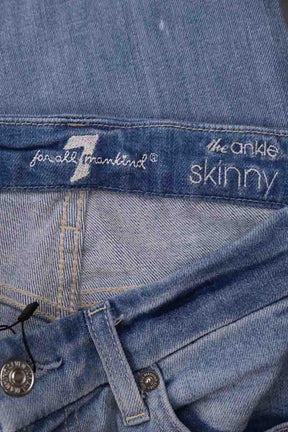 Slim 7 For All Mankind  Bleu