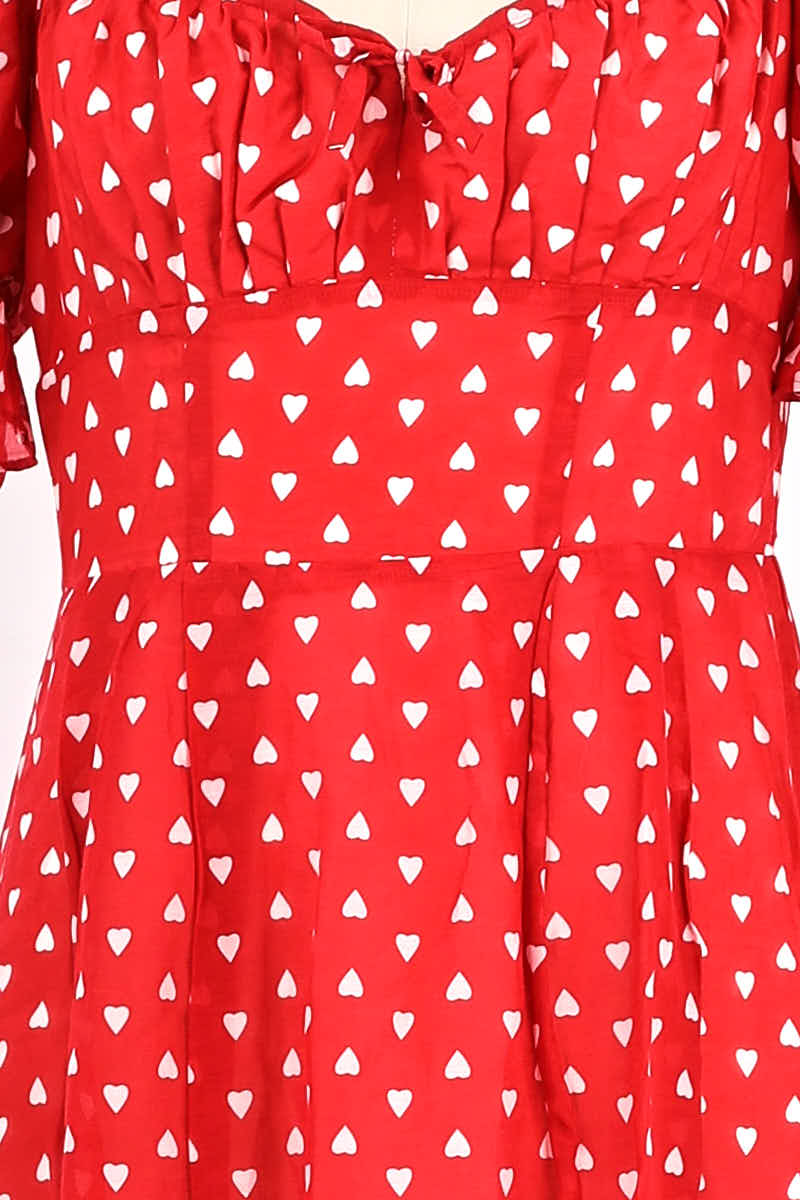 Mi-longueur Other Brand  Rouge