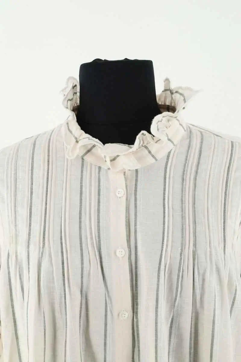 Blouse Claudie Pierlot Beige en Synthétique