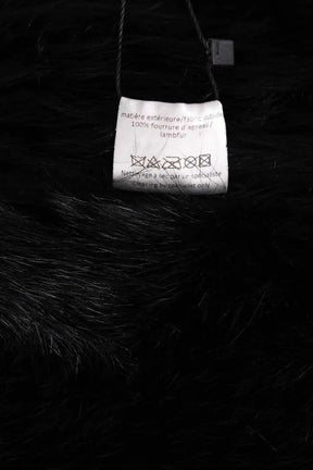 Peau Lainée  Alaïa Noir en Fourrure