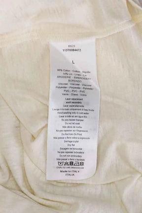 T-shirt Dior Ecru en Coton