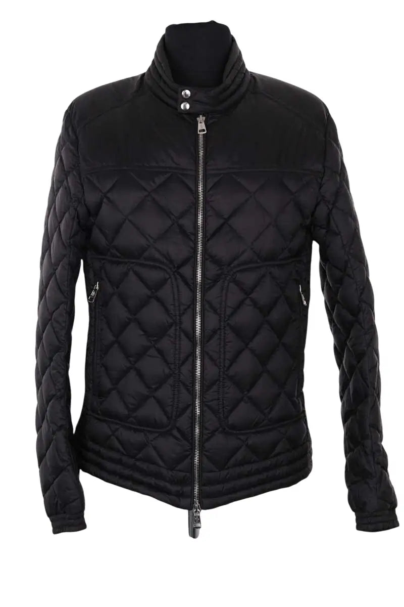 Doudoune Moncler Noir en Synthétique, taille S - Seconde Main