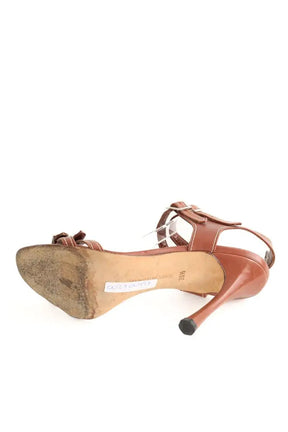 Talons Manolo Blahnik  Marron
