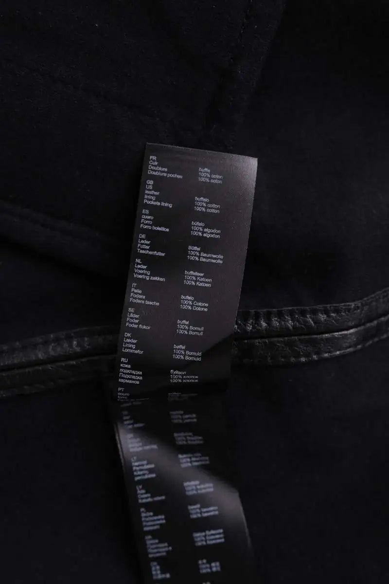 Mini jupe Maje Noir en Cuir
