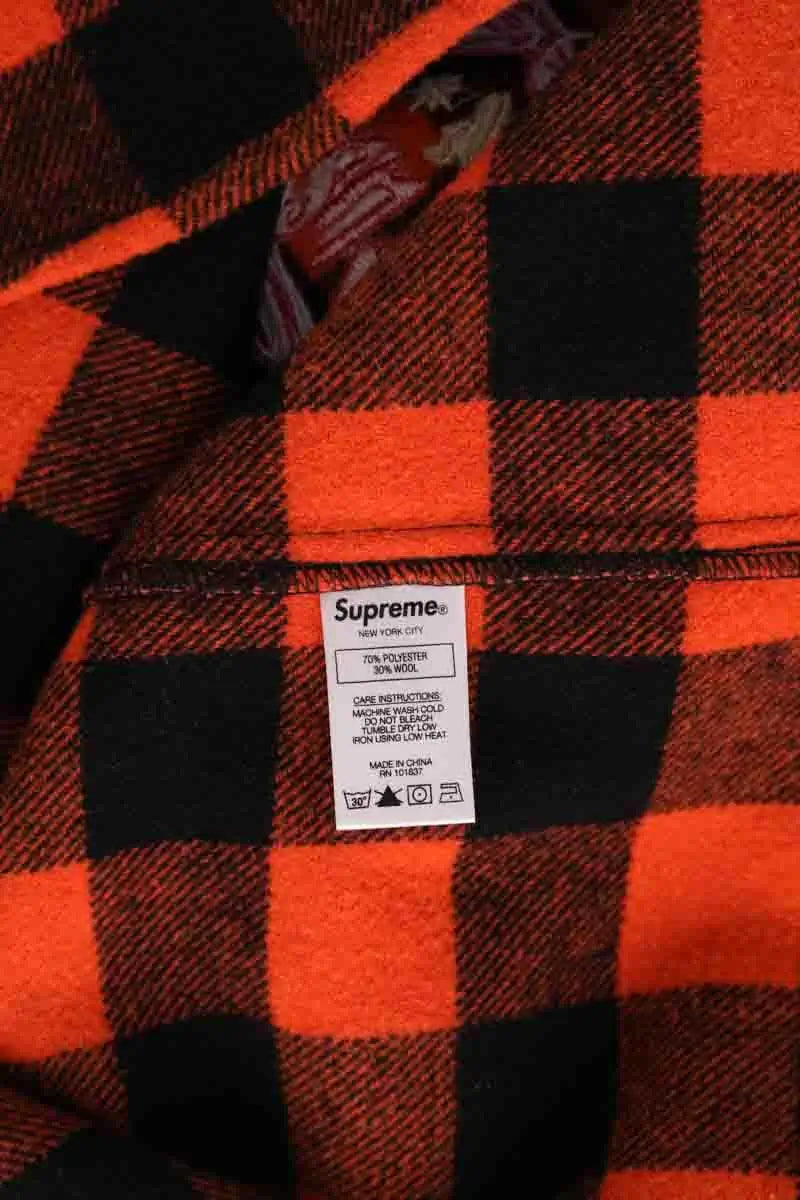 Veste Supreme Orange en Laine