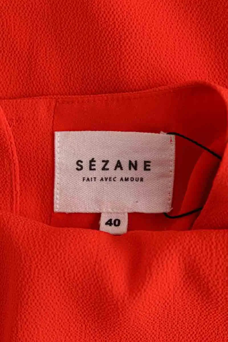 Robe Sézane Orange en Synthétique