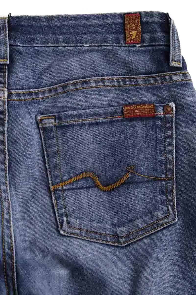 Jean bootcut 7 For All Mankind Bleu en Coton