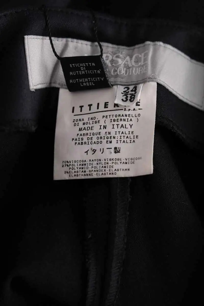 Pantalon Versace Noir en Viscose