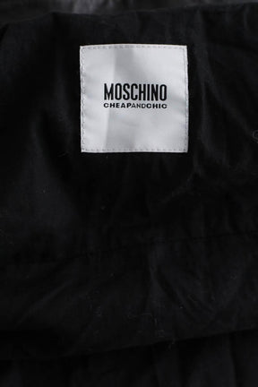 Veste en cuir Moschino  Noir