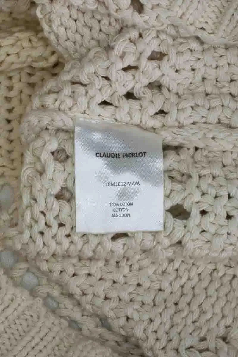 Pull Claudie Pierlot Ecru en Coton